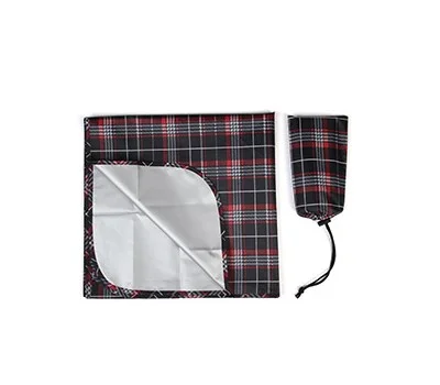 레드체크매트 돗자리 大