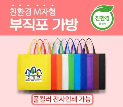 친환경M형부직포가방 중형 300x350x100