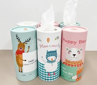 휴대용 종이원통 티슈 60매