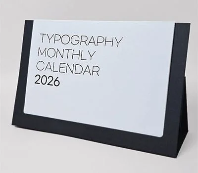 에코프레임 탁상달력_타이포그래픽