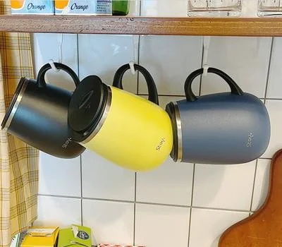 코지 이중진공 뚜껑 핸드 스텐머그 460ml