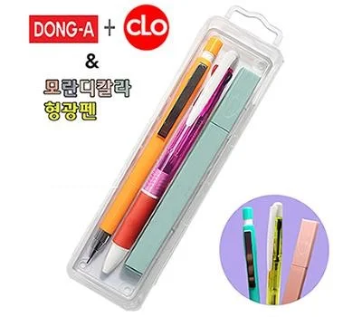 동아제트샤프,클로그립3색펜,모란디칼라형광펜 3P세...