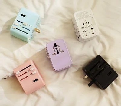 르웨이 GaN 45W 5포트 여행용 멀티 플러그 어댑터 J...