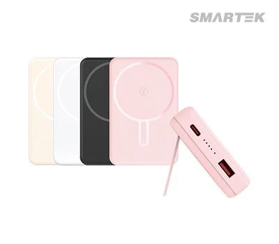 스마텍 10000mAh마그네틱 거치대 고속충전보조배터...