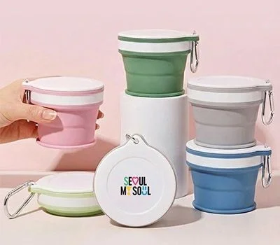 모스니에 접이식 실리콘컵 텀블러 170ml
